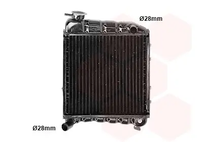 Do wyczerpania zapasów Chłodnica, układ chłodzenia silnika VAN WEZEL 02002001