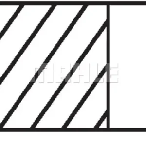 Łatwy zwrot Zestaw pierścieni tłokowych MAHLE 022 16 N1