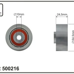 Wyjątkowa oferta rolka kierunkowa / prowadząca, pasek rozrządu CAFFARO 500216
