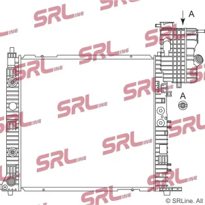 Chłodnica, układ chłodzenia silnika SRLINE 501208-9 Ograniczona ilość