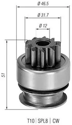 Bendiks rozrusznika MAGNETI MARELLI AMB0177 132012 Wyprzedaż