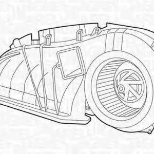 Nowy Elektrowentylator MAGNETI MARELLI MTE641AX 7701205899
