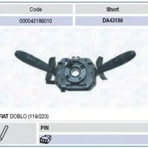 Oferta czasowa Przełącznik zespolony MAGNETI MARELLI DA43188 735292034