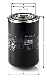 Cena promocyjna Filtr paliwa MANN-FILTER WK940/23 WK94023
