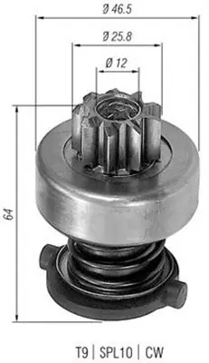 Bendiks rozrusznika MAGNETI MARELLI AMB0122 1006209500 Kup teraz