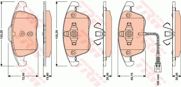 Klocki hamulcowe TRW GDB1762 5N0698151 Sprawdź teraz
