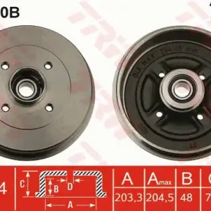 Zamów dziś Bęben hamulcowy TRW DB4340B 43206AX650